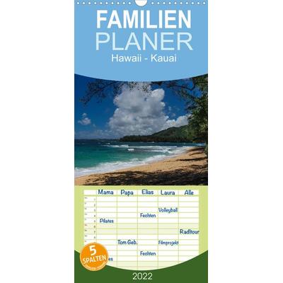Hawaii - Kauai - Familienplaner hoch (Wandkalender 2022 , 21 cm x 45 cm, hoch)
