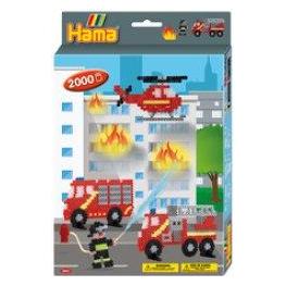 Hama Perlen Bügelperlen Feuerwehr (3441)