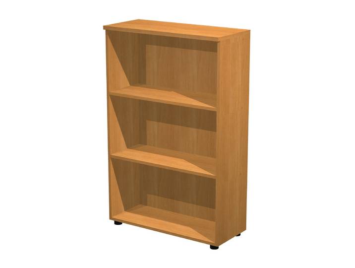 Bibliothèque mi-hauteur Pronto - L.80 x H.120 cm - Sans porte - Aulne