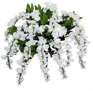 Admired by Nature Faux Wisteria Flower Stems Bunch