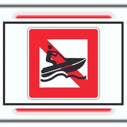 HB-Druck Jetski fahren verboten Symbol A1 (594x841mm)