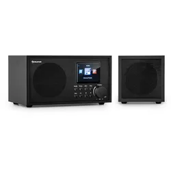 Silver Star Mini Two Internet DAB+/FM Radio, WiFi, BT, TWS Speaker Schwarz