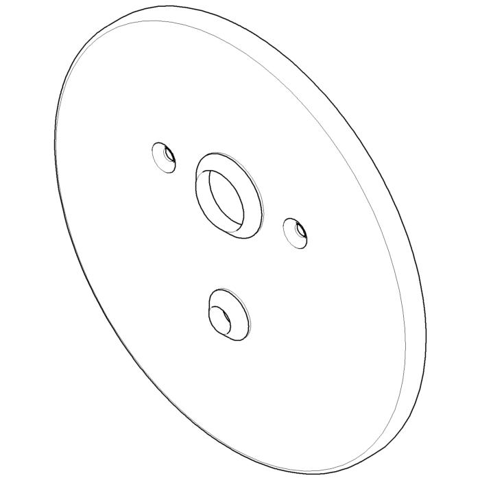 Dornbracht Abdeckplatte 90110108700-00 chrom