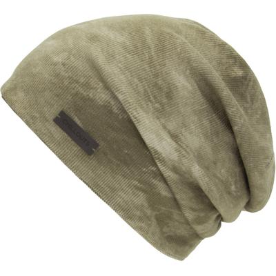 Beanie CHILLOUTS "Opua Hat", Herren, khaki, Web, Baumwollmischung, meliert, Mützen Beanie, Materialmix, dehnbar, doppellagig