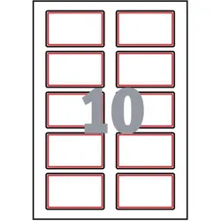 Avery, Etiketten, 200 Namensetiketten L4786-20 weiss 80,0 x 50,0 mm