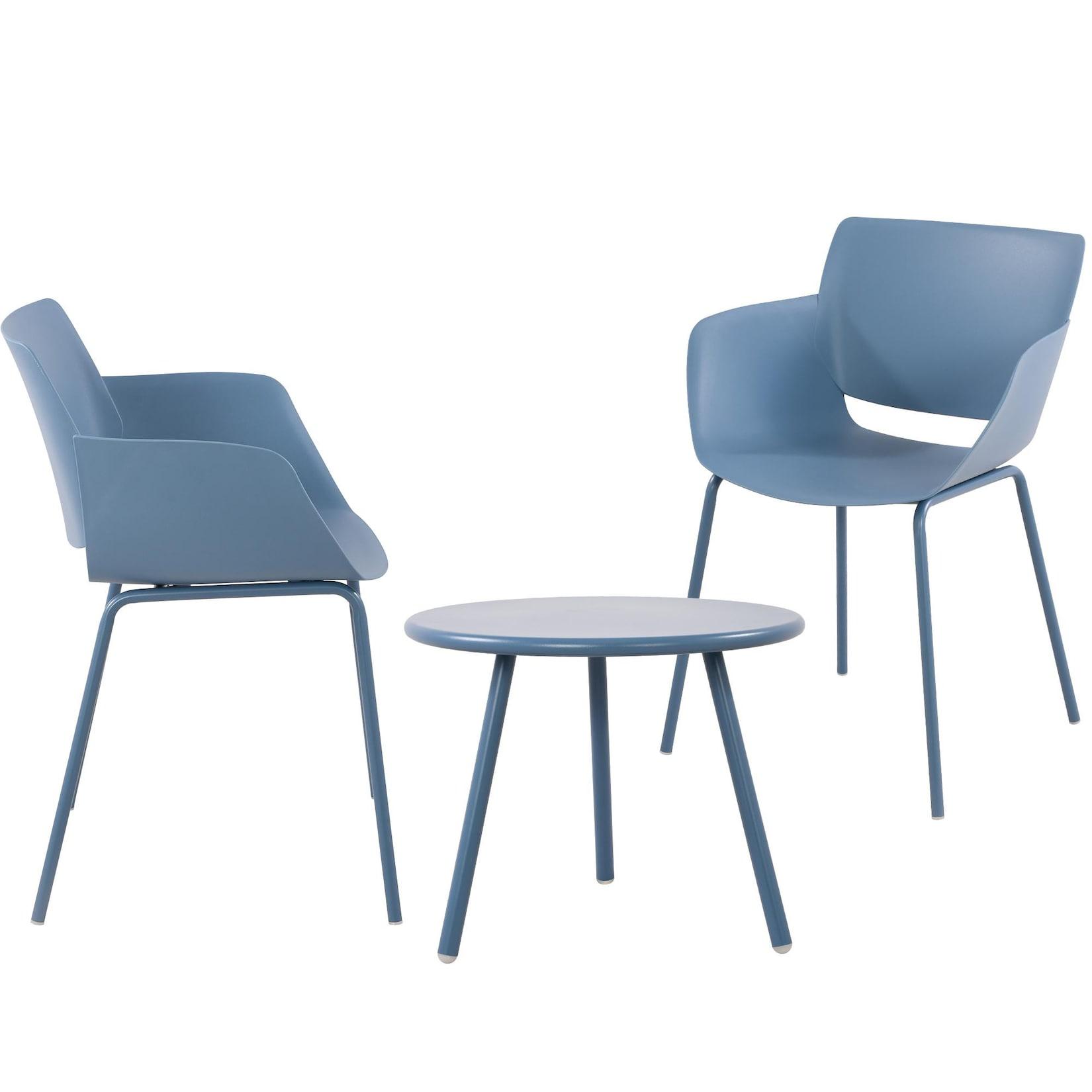 CLP Sitzgruppe Minota 2er - Farbe: blau, Set-Inhalt: 2 Stühle