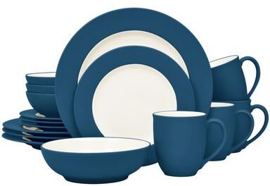 Noritake Colorwave 16-Piece Rim Dinnerware Set, Service for 4