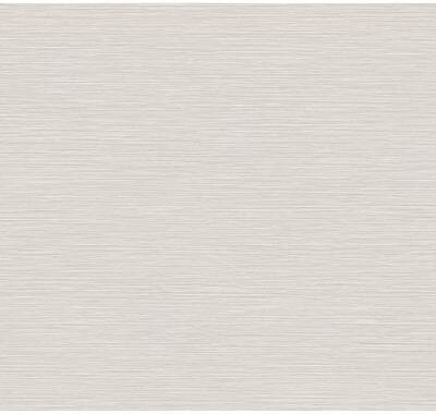York Wallcoverings Oasis Light Grey Faux Grasscloth Wallpaper - 324 x 27