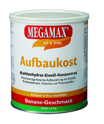Megamax B.V. MEGAMAX Aufbaukost Banane Pulver 1.5 kg 00815529