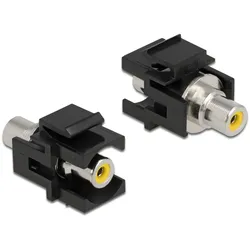 Delock Keystone Modul Cinch Buchse > Cinch Buchse gelb/schw.
