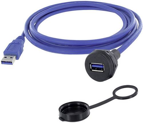 Encitech USB 3.0 Typ A Chassisbuchse, Einbau 1310-1019-01 M22 1310-1019-01 Inhalt: 1St.