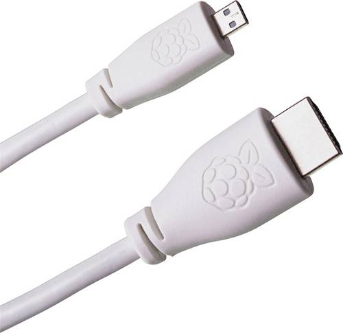 Raspberry Pi SC0051 HDMI-Kabel [1x HDMI-Stecker - 1x HDMI-Stecker C Mini] 1.00m Weiß
