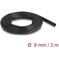 DELOCK PVC Isolierschlauch 3 m x 8 mm schwarz