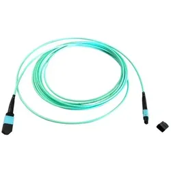 EFB Elektronik MTP¬-F/MTP¬-F 12-Fasermatrix Patchkabel OM3 LSZH erika-violett, Code A, 5m (5 m), Netzwerkkabel