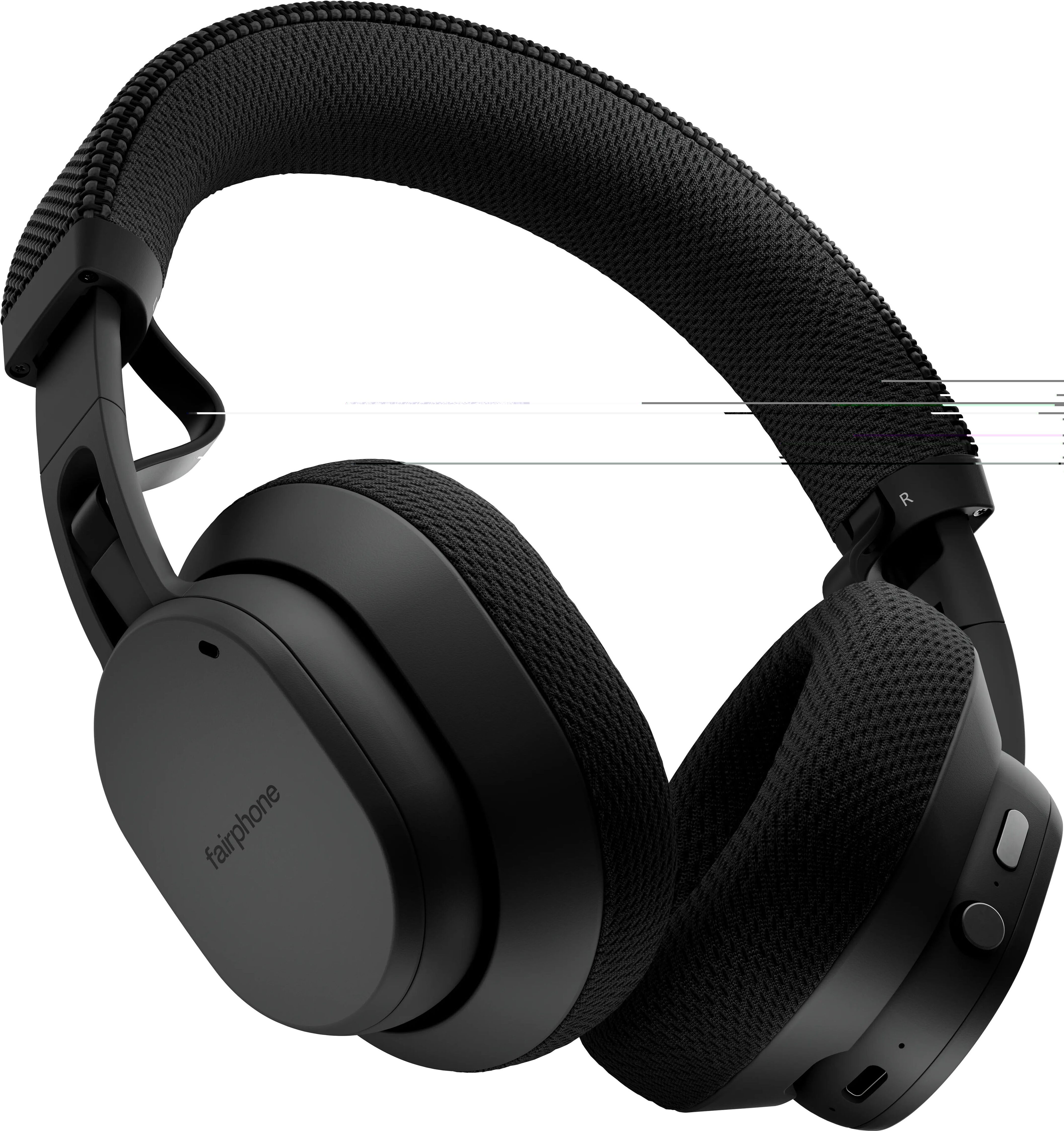 FAIRPHONE Over-Ear-Kopfhörer "Fairbuds XL (2025)", schwarz (horizon schwarz), B:18cm H:19cm T:7cm, Kopfhörer, Over-Ear-Kopfhörer