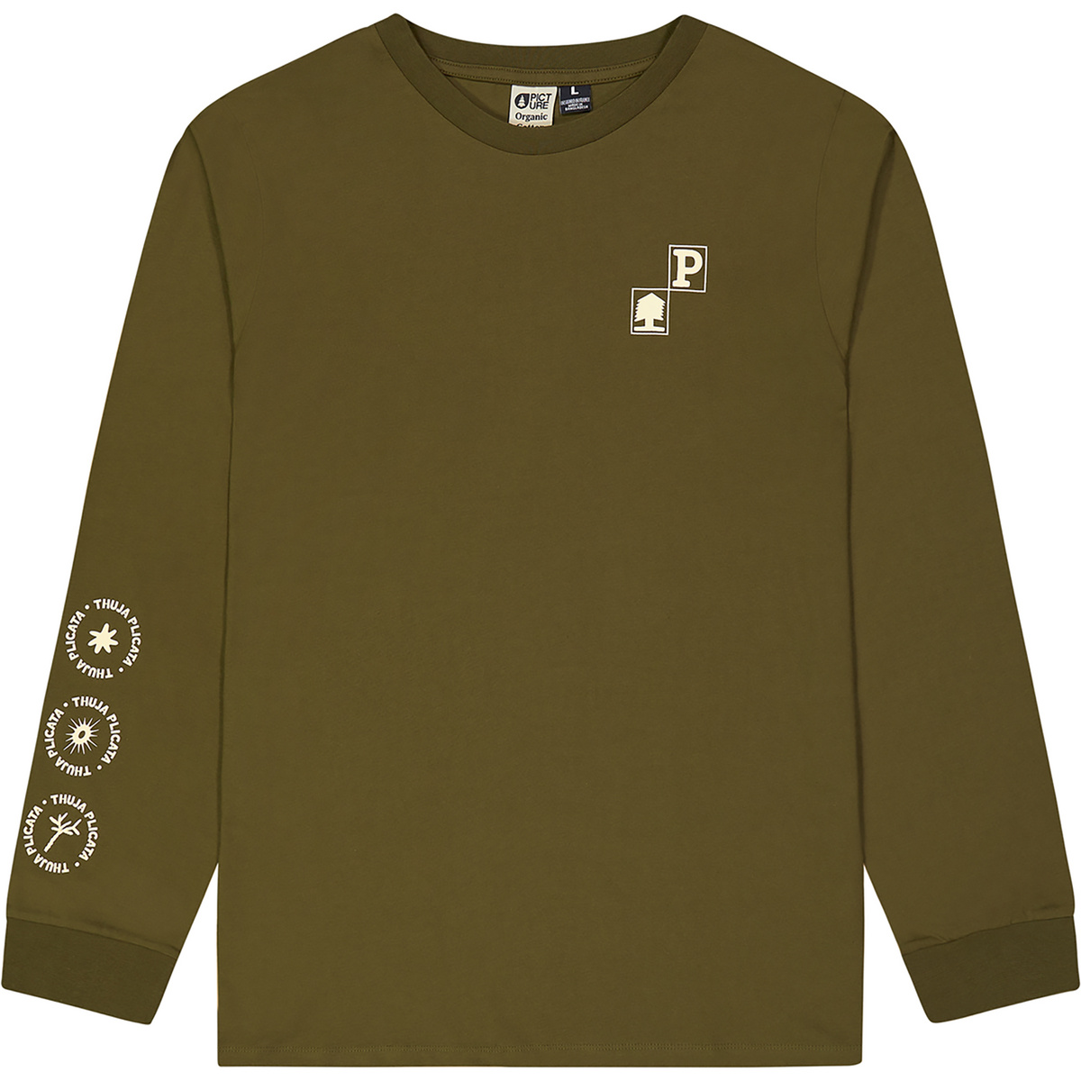 Picture Herren Pembroke Longsleeve (Größe M, oliv)