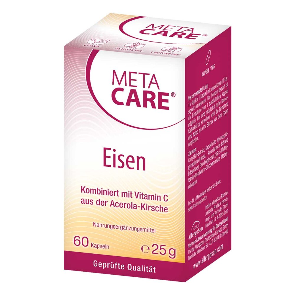 INSTITUT ALLERGOSAN Deutschland (privat) GmbH Meta Care Eisen Kapseln 16355604
