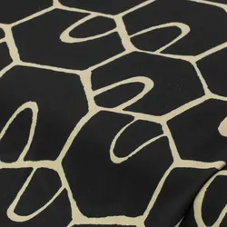 Elastik-Jersey "Grafisch", schwarz-color
