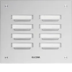 Elcom 5208281 KVM-8/2 Klingelplatte 8/2 UP ESTA