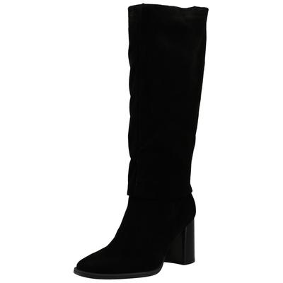 Stiefel PAUL GREEN "Paul Green Stiefel Veloursleder", Damen, Gr. 38, schwarz, Veloursleder, Schuhe Stiefel