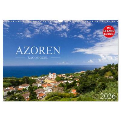 Azoren - São Miguel (Wandkalender 2026 DIN A3 quer), CALVENDO Monatskalender