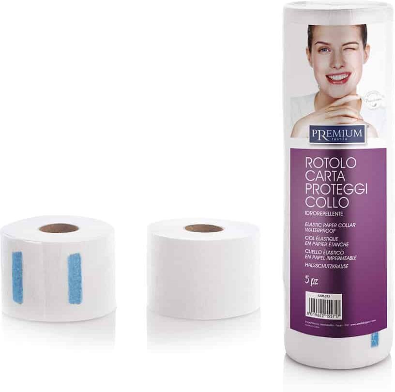 Xanitalia CARTA PROTEGGI COLLO MONOUSO SALVACOLLO PARRUCCHIERE TAGLIO CAPELLI BARBIERE Conf. 5 pz x 100 strappi 1 CONFEZIONE