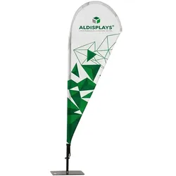 BeachFlag Tropfen Dropflag einseitig Grösse S