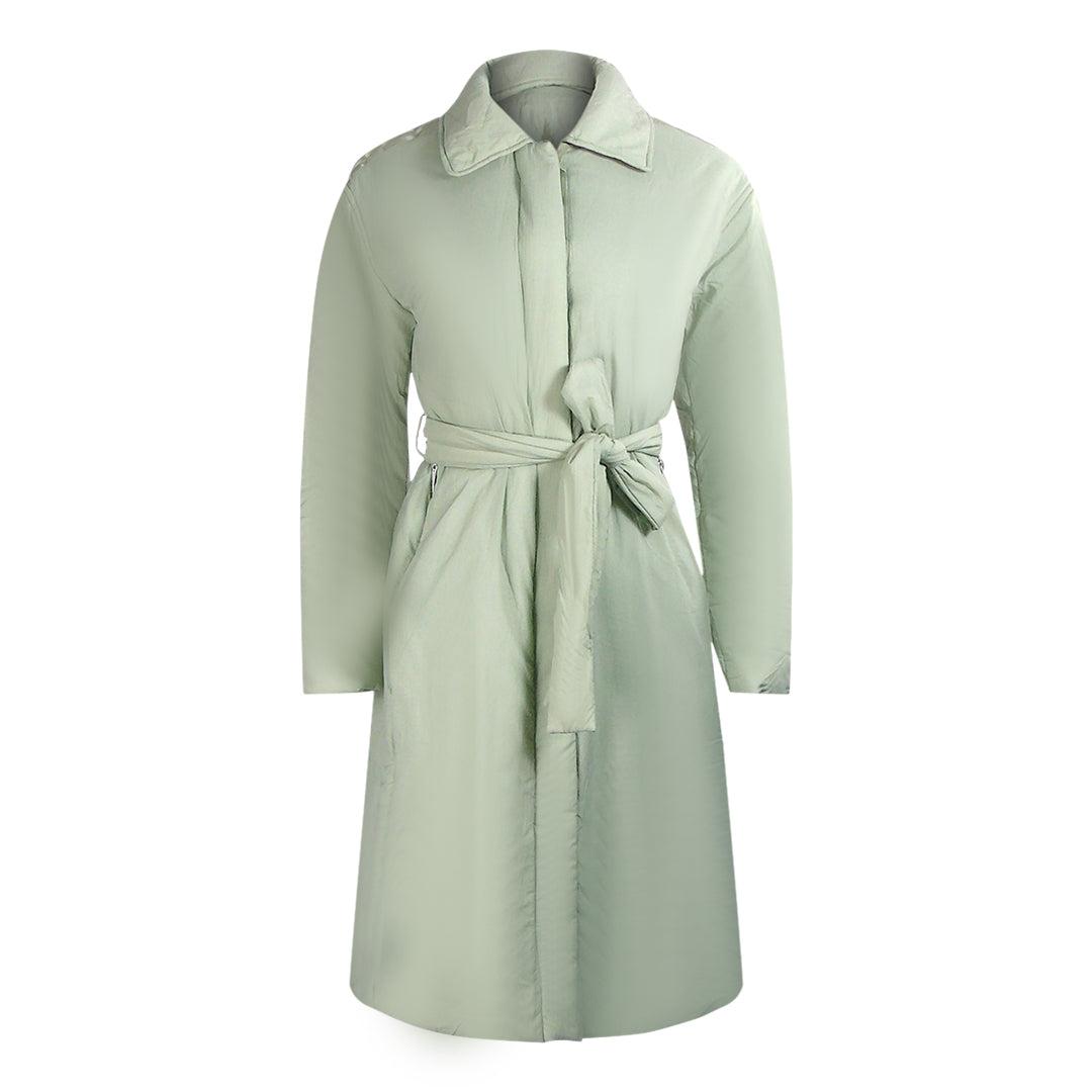 Parajumpers Melicent Nile groen gewatteerd oversized lang jack