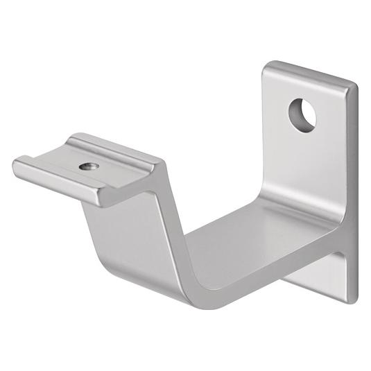 Hermeta Handlaufträger 3551 Aluminium silberfarbig eloxiert gerade Auflage (Aluminium) (3551-01E)