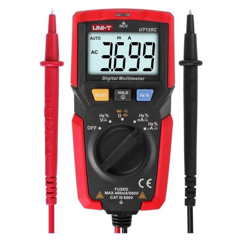 Berrybase UNI-T, UT125C, Digitales Multimeter im Taschenform (CAT III 600V, Hand-Multimeter) (UT125C)