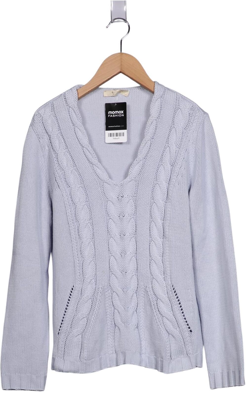 Carlo Colucci Damen Pullover, Hellblau, Gr. EU 40, Baumwolle / Synthetik - Second Hand