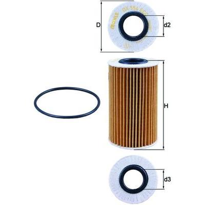 KNECHT Ölfilter OX 554D1 Filtereinsatz 117mm für LEXUS