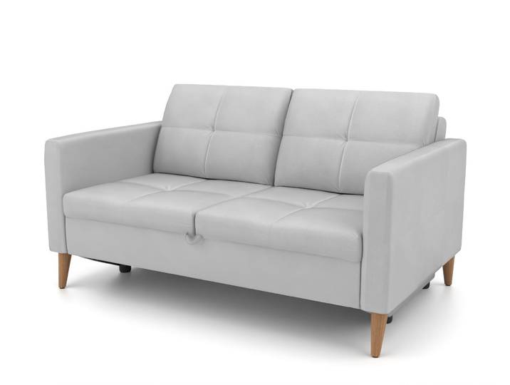 Sofa 382 - Grau (Grauweiß) - Grober Mikrofaserstoff