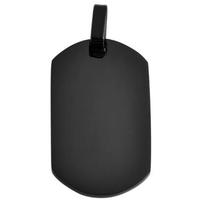 Dog Tag Anhänger AKZENT "Ranger, langlebig", schwarz, Schmuckanhänger, Damen, Edelstahl