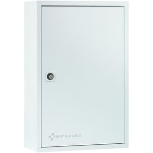 First-Aid-Only Verbandschrank P-10201, hängend, ohne Füllung, abschließbar, weiß, aus Stahl, 30 x 46 cm