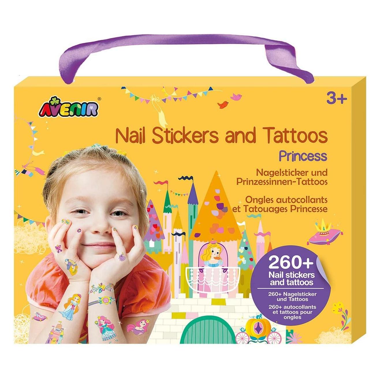 Avenir Nagelsticker Tattoos Prinzessin (6920773382063)