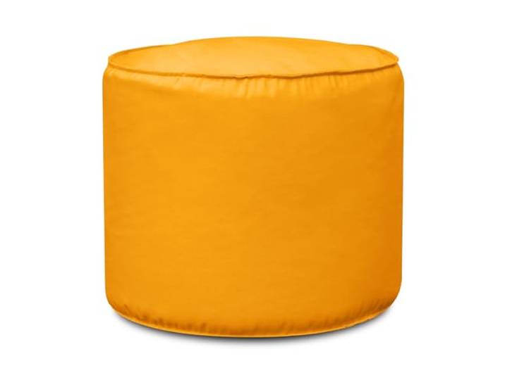 Deshome - Sitzhocker Sitzpouf Outdoor Pouf rund Ø 60 cm mit abnehmbarem Bezug für den Garten: Sitzsack mit Füllung, Design Bean Bag Chair Light Pouf Gelb