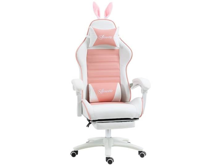 GAMING Stuhl Ergonomischer Gamer Stuhl mit Lendenwirbelstütze, Fußstütze