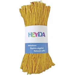 5x Heyda Naturbast 50g dottergelb