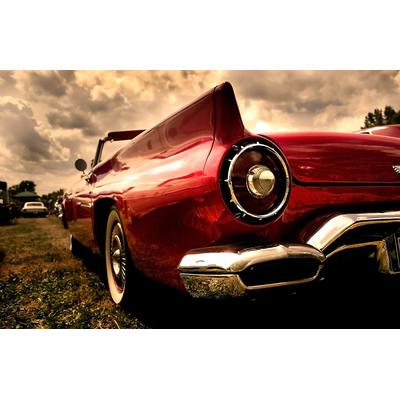 Fototapete PAPERMOON "Sepia Oldtimer", bunt, B:3,5m L:2,6m, Vlies, Tapeten