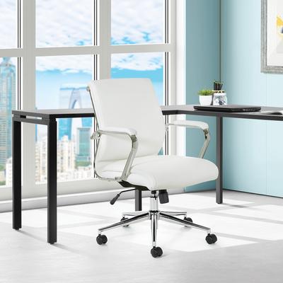Office Star Products OSP Antimicrobial Fabric Office Chair with Lumbar Support and Adjustable Height