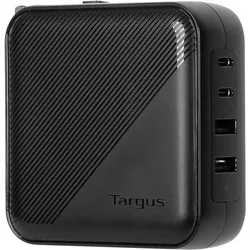 Targus 100W GanCharger-Multi port- travel adapt (100 W), Notebook Netzteil, Schwarz