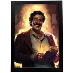 POSTER Pablo Escobar In Voller Farbe Fotostil. A3 Rahmenlos