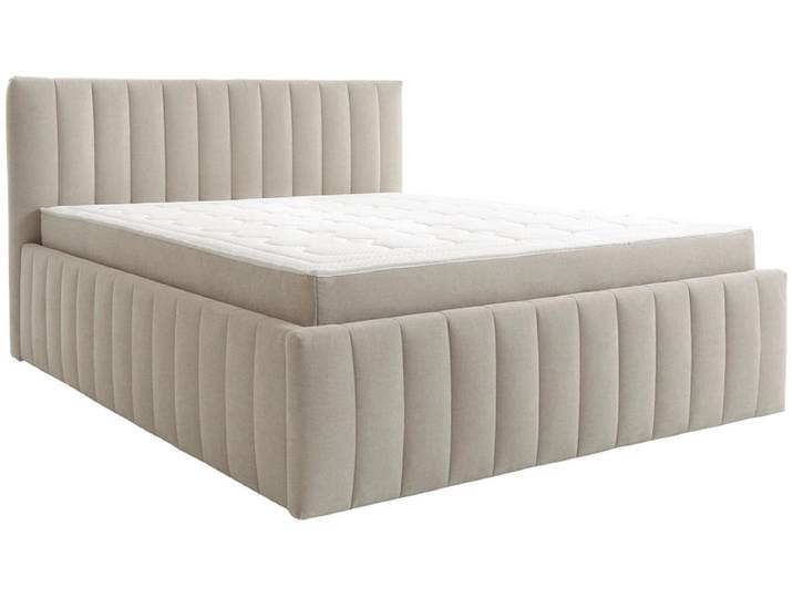 Kastenbett BIANCA 140x200cm stoff beige