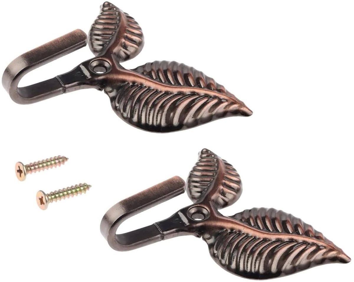 Dailygoods - 2 stuks vintage gordijnhaken met kwastjesontwerp