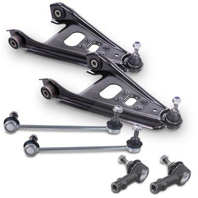 Bestprice 2x Querlenker + 2x Spurstangenkopf + 2x Koppelstange vorne [Hersteller-Nr. 40790716] für Smart