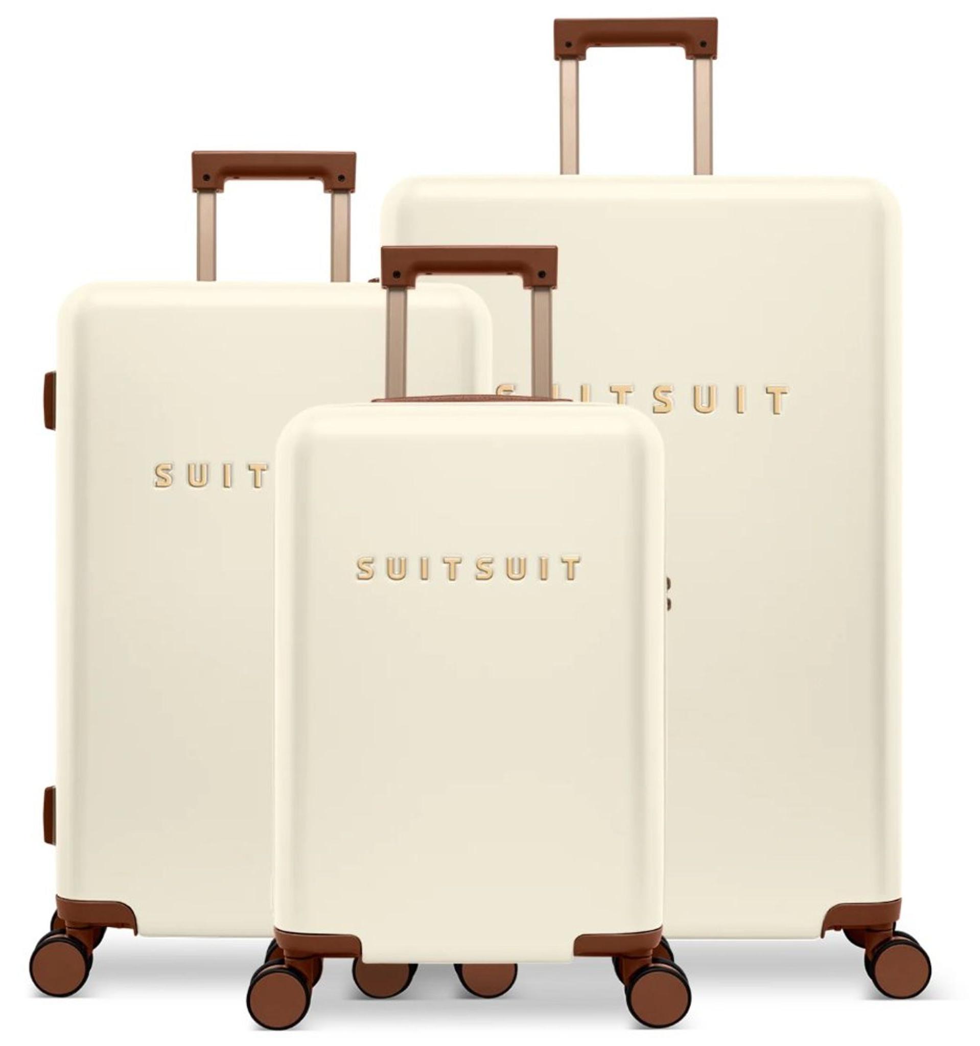 Reiseset mit Koffer der Marke SUITSUIT Serenity, Farbe: Weiß