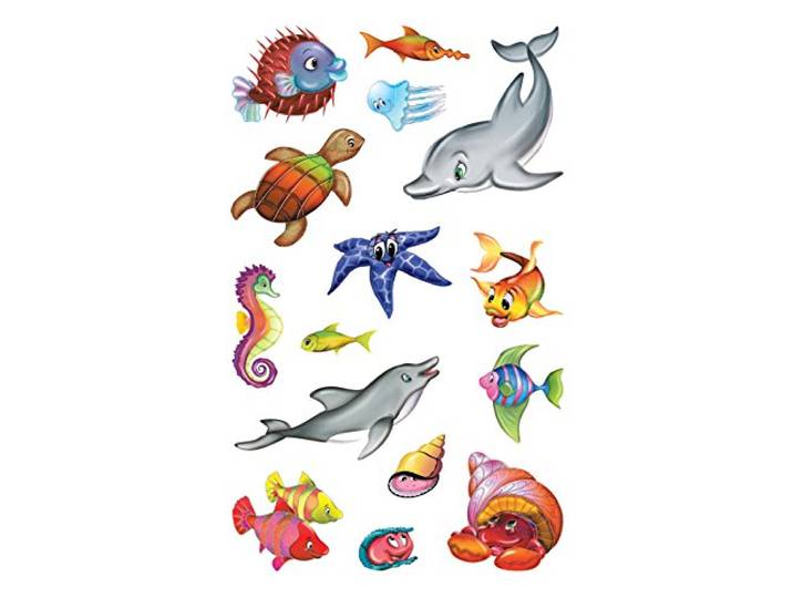AVERY Zweckform 53707 kinderstickers zeedieren 30 stickers