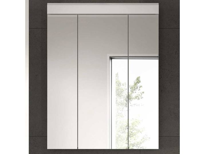 Spiegelkast Scout Xonox - Wit Hoogglans - 60x79x18 Cm - Xonox - Badkamer Spiegelkast - Hoogglans Wit - Spaanplaat