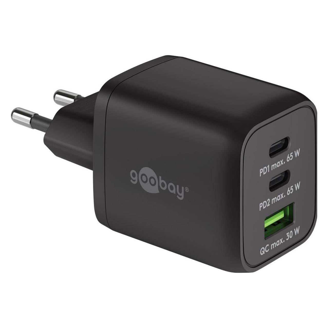 Goobay Multiport Schnellladegerät (65 W, 3 Ports) (64753)
